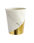 Marble and Gold Colourblock Cups