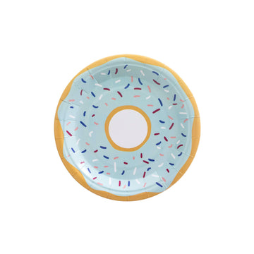 Blue Doughnut Cake Plates - Small