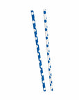 Blue Dots Paper Straws