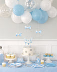 Blue First Birthday Bunting Cake Topper