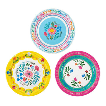 Bohemian Floral Plates