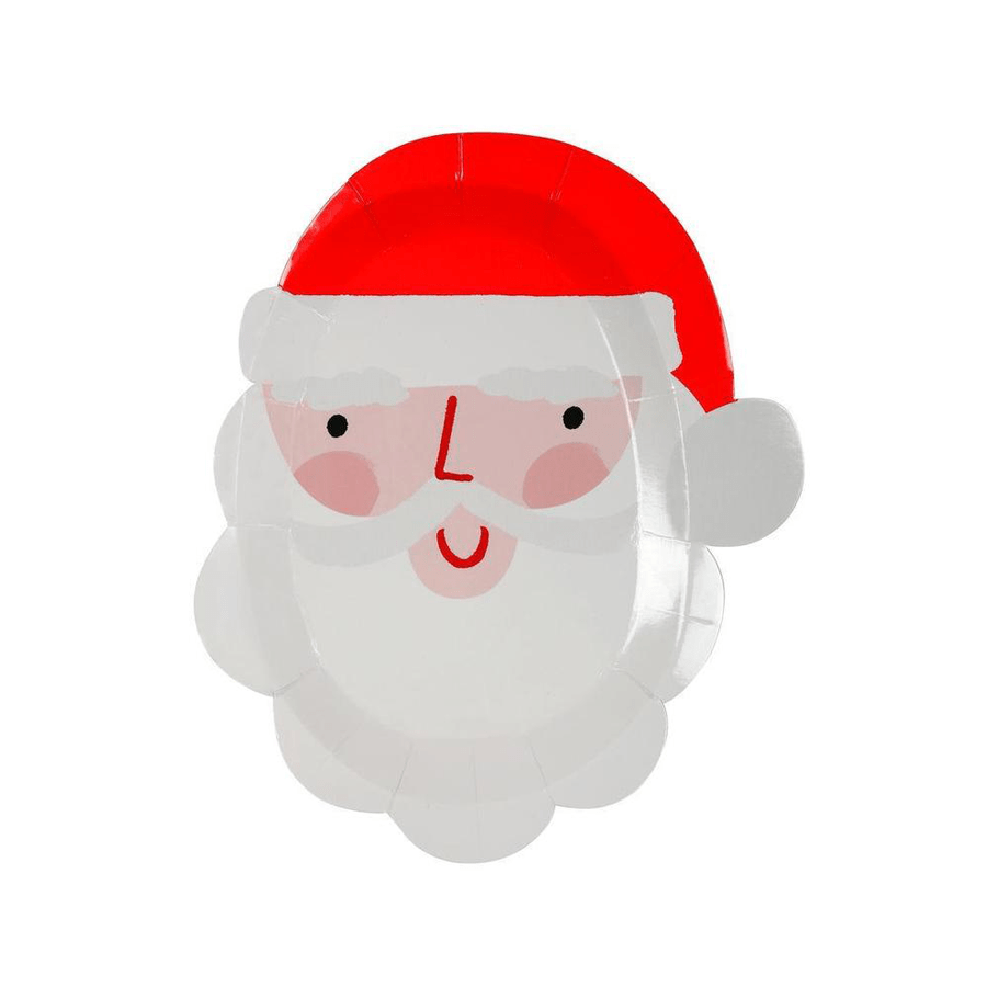 Die-Cut Santa Plates