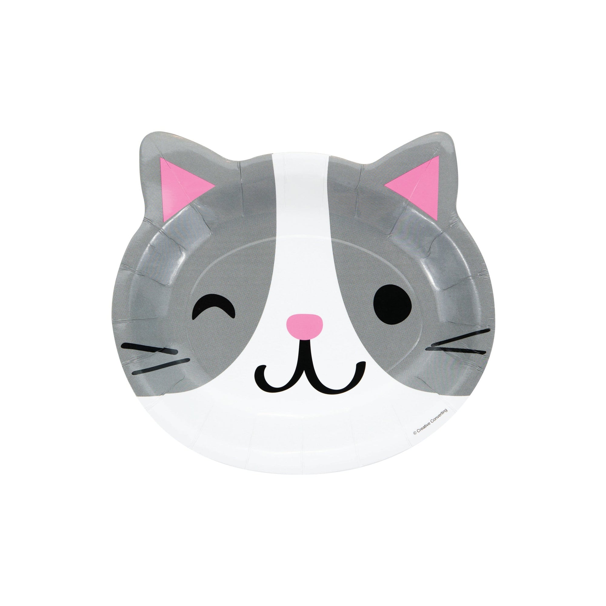 Grey Cat Party Plates