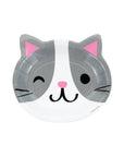 Grey Cat Party Plates
