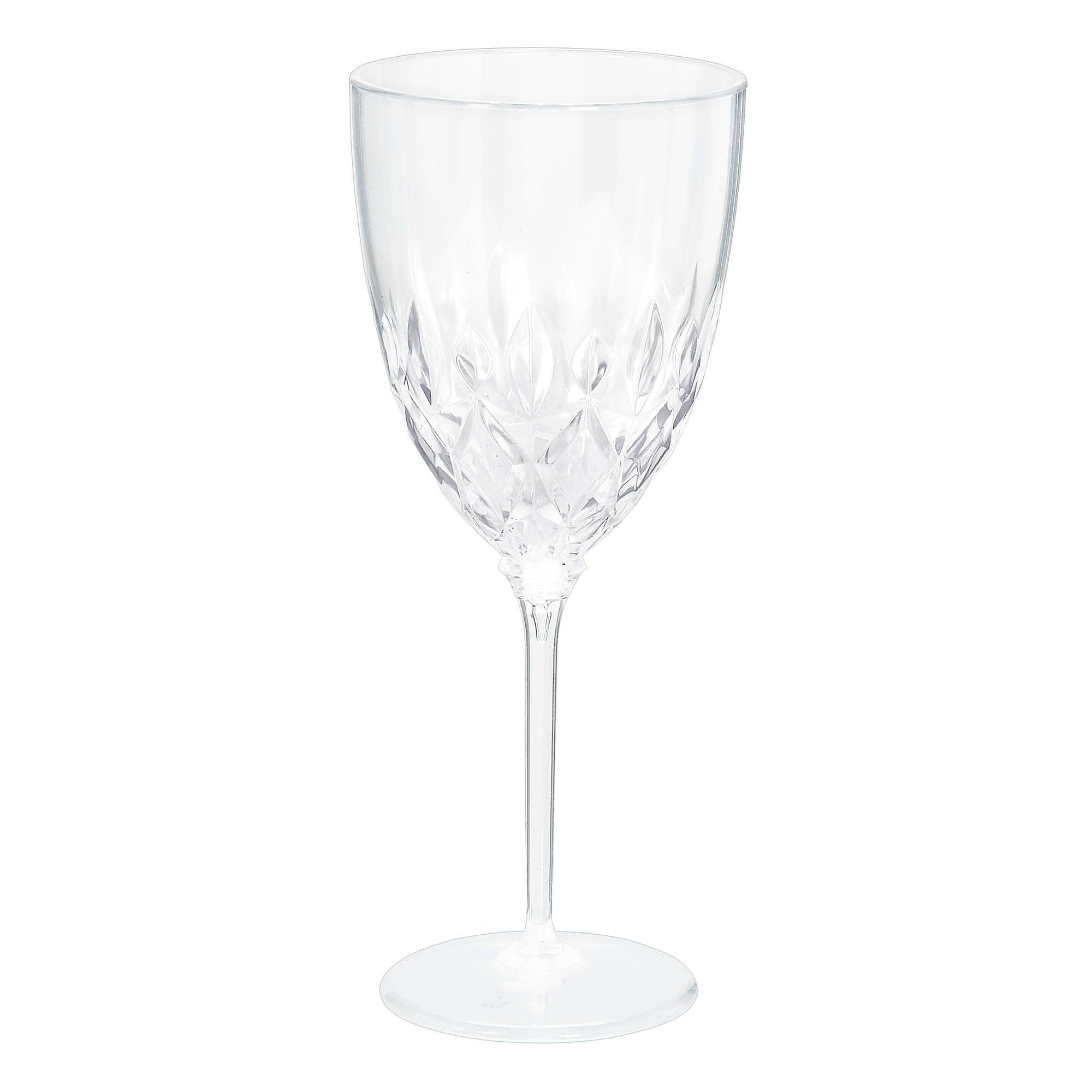 Crystal Style Plastic Wine Goblets