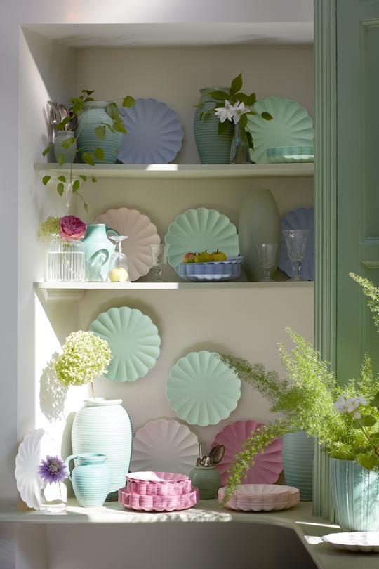 Mint Green Eco Plates - Large