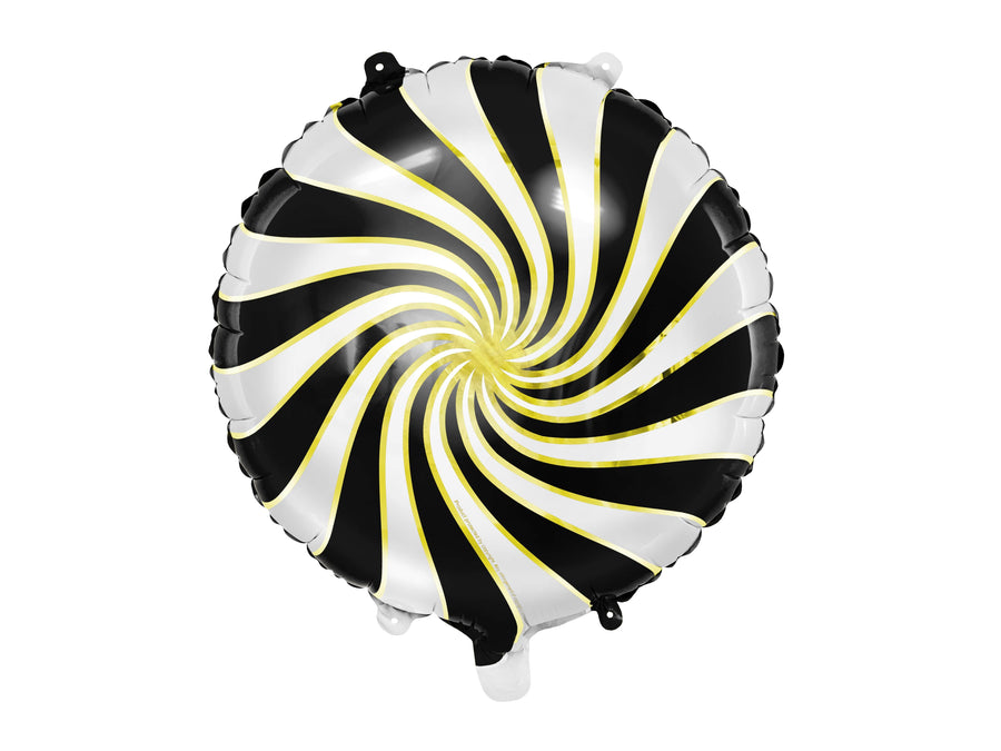 Black and Gold Candy Foil Balloon