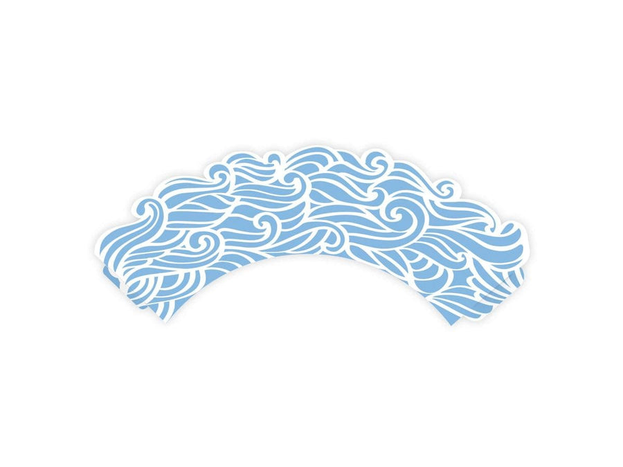 Ocean Waves Cupcake Wrappers