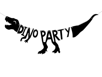 Dino Party T-Rex Banner