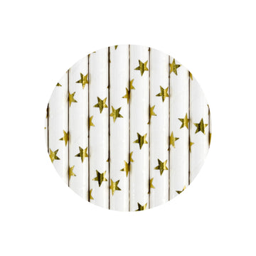 Gold Star Paper Straws