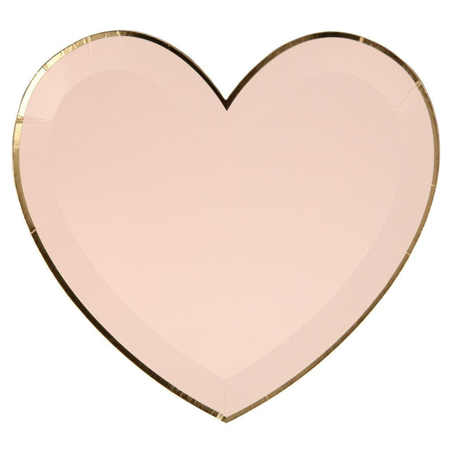 Shades of Pink Heart Plates - Large