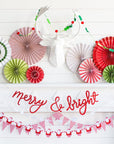 Holly and Berries Felt Banner