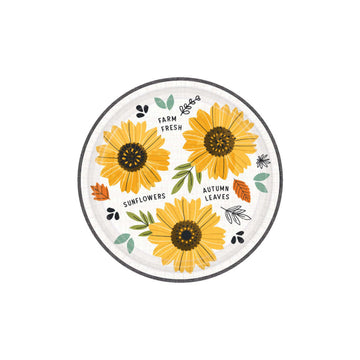 Harvest Market Sunflower Plates