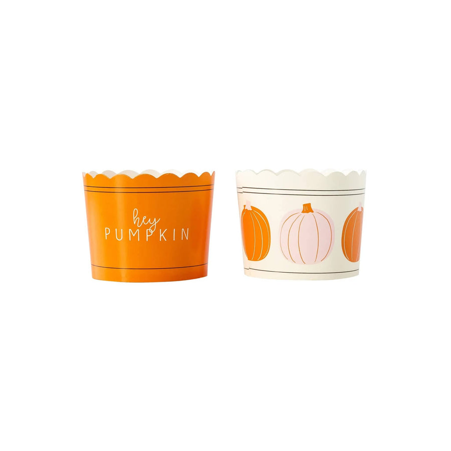 Hey Pumpkin Pink and Orange Cupcake Cases