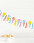 Rainbow Ice Cream Tassel Banner