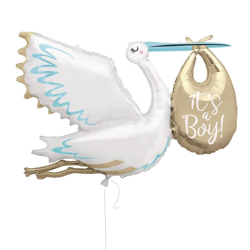 It's A Boy Stork Baby Shower Balloon