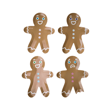 Die Cut Gingerbread Men Plates