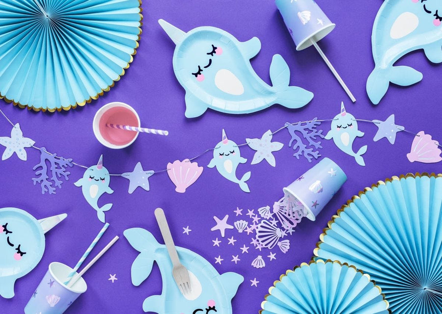 Silver Seashell Ombre Cups