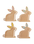 Kraft Floral Bunny Plates