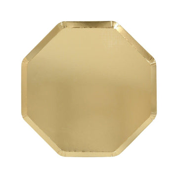 Gold Geometric Plates - Large