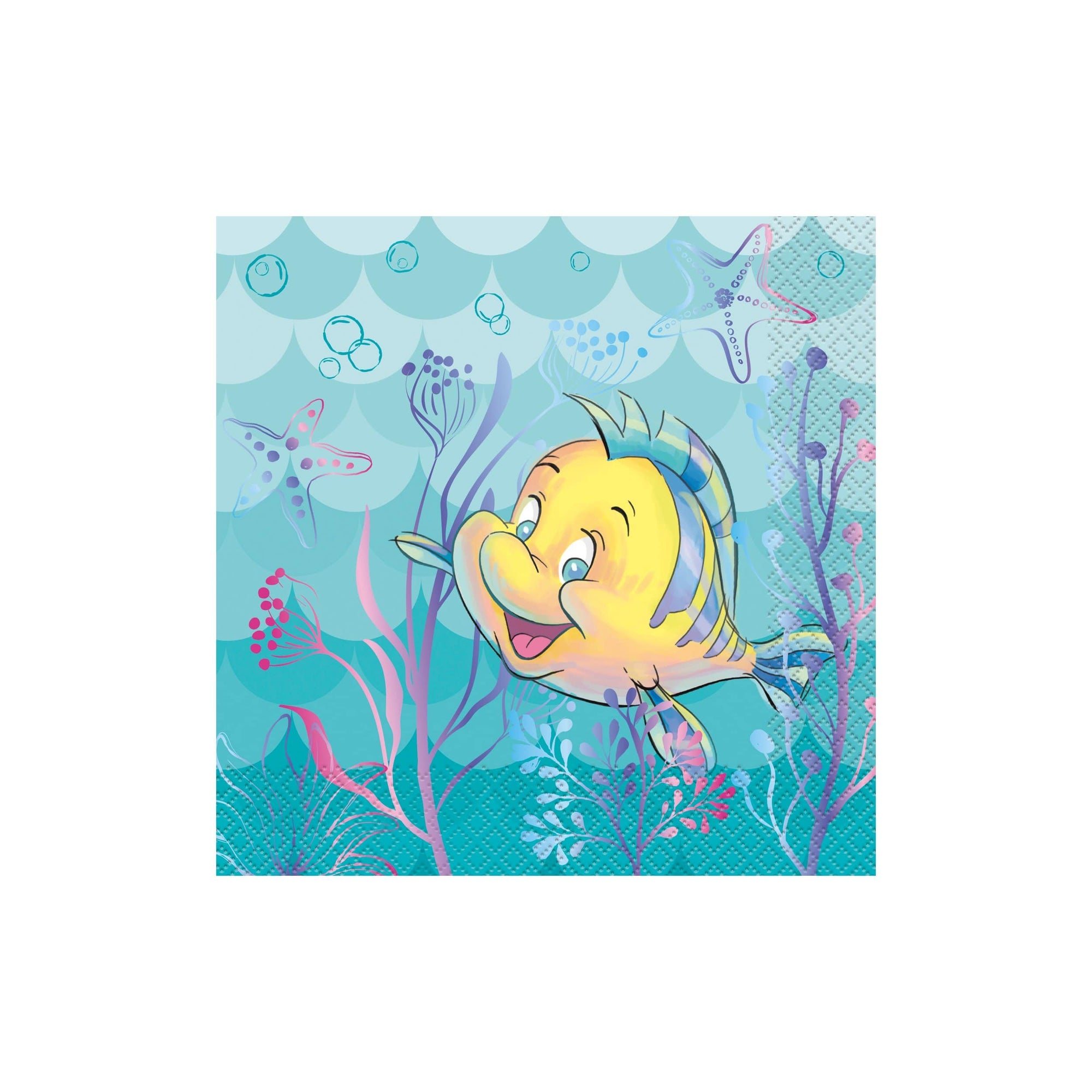 The Little Mermaid Flounder Napkins - Large