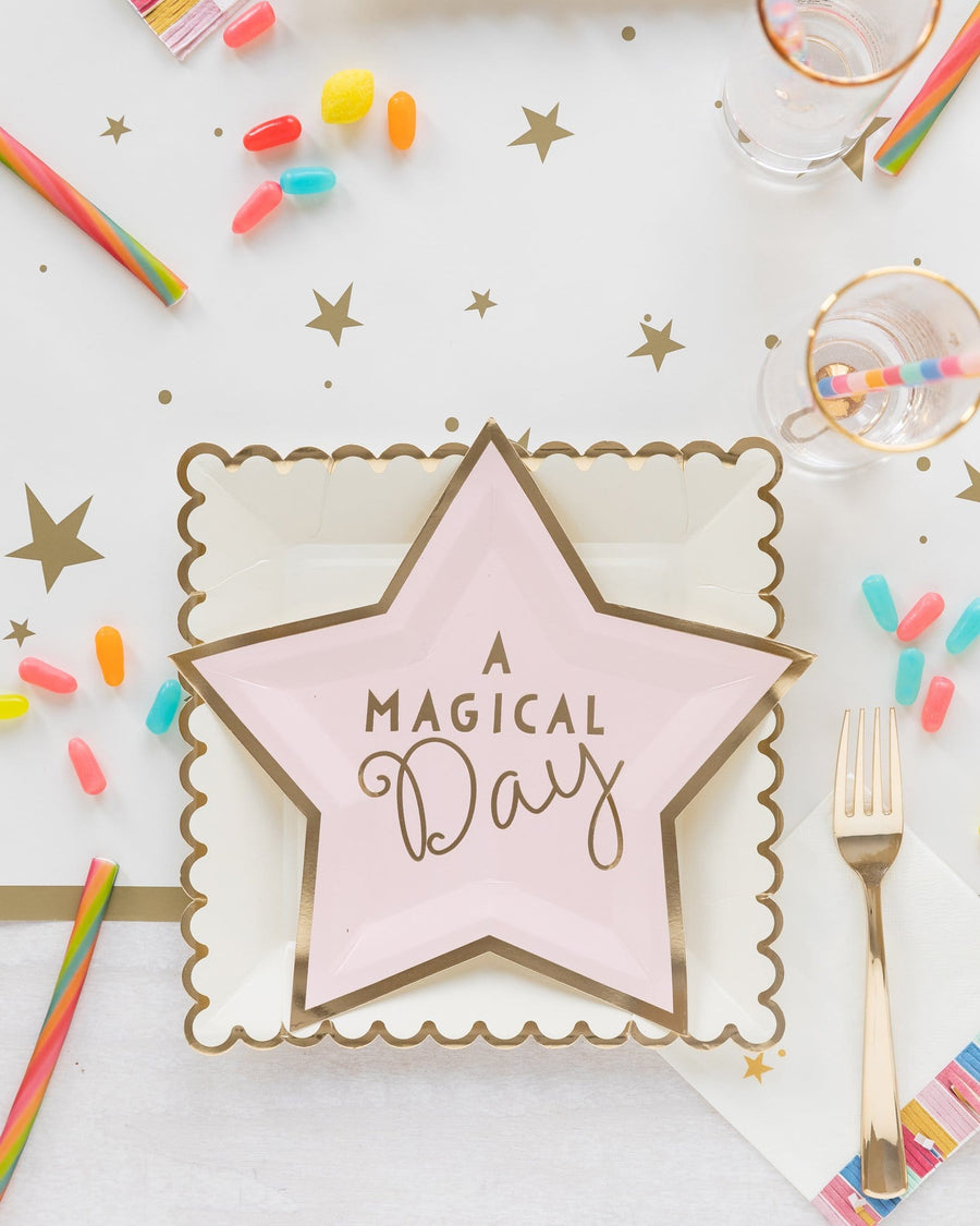 Pink Magical Day Star Plates