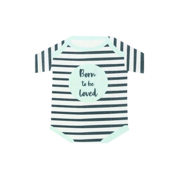 Mint Born to Be Loved Onesie Napkins