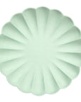 Mint Green Scalloped Eco Plates