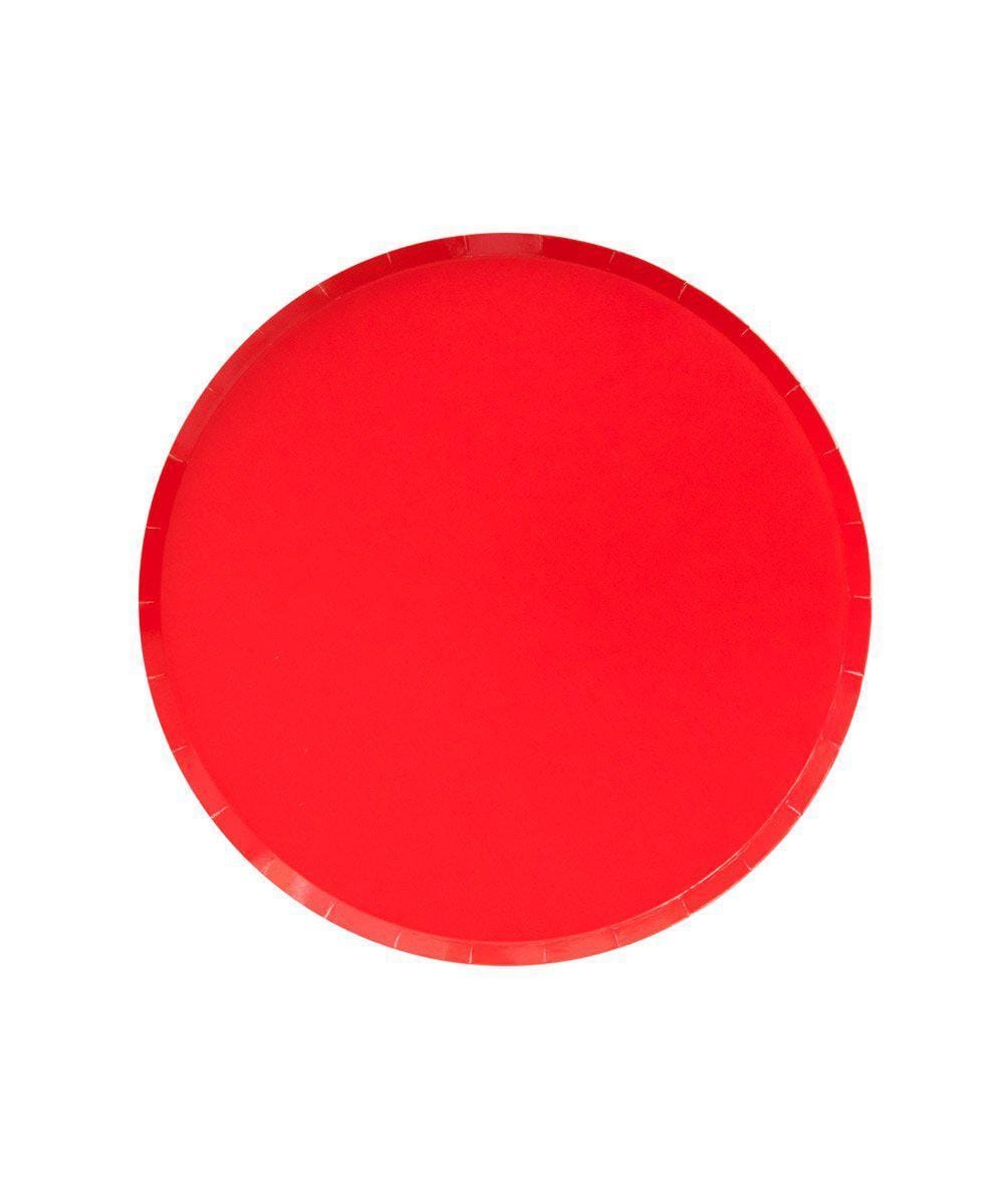 Cherry Red Circle Cake Plate
