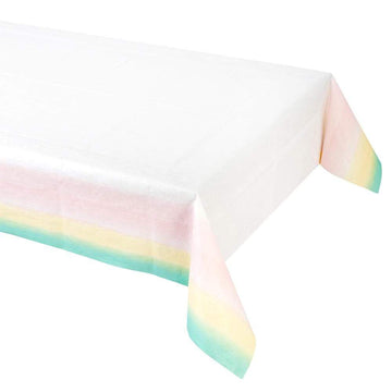 Rainbow Ombre Paper Table Cover
