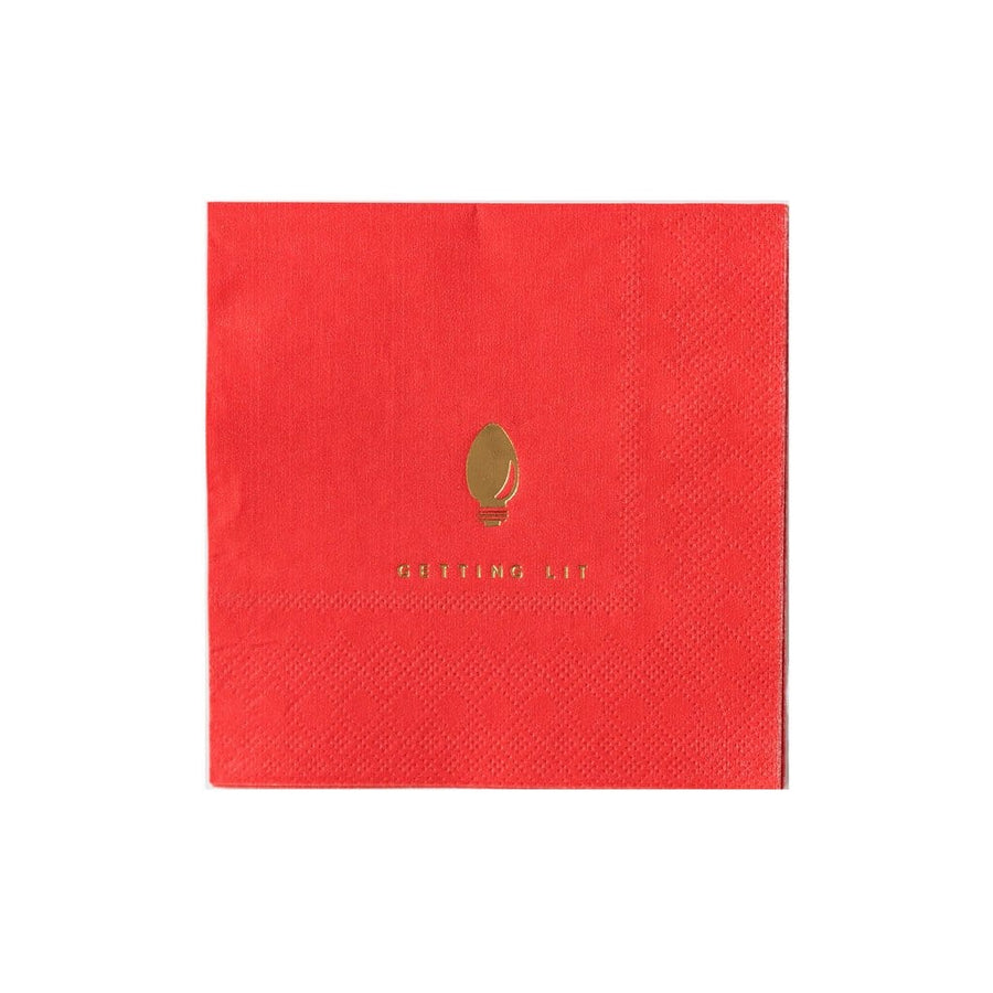 Getting Lit Christmas Light Napkins