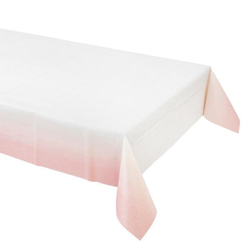 Pink Ombre Paper Tablecloth