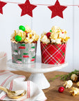 Christmas Car and Plaid Baking Treat Cups