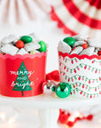 Merry and Bright and Christmas Lights Baking Treat Cups