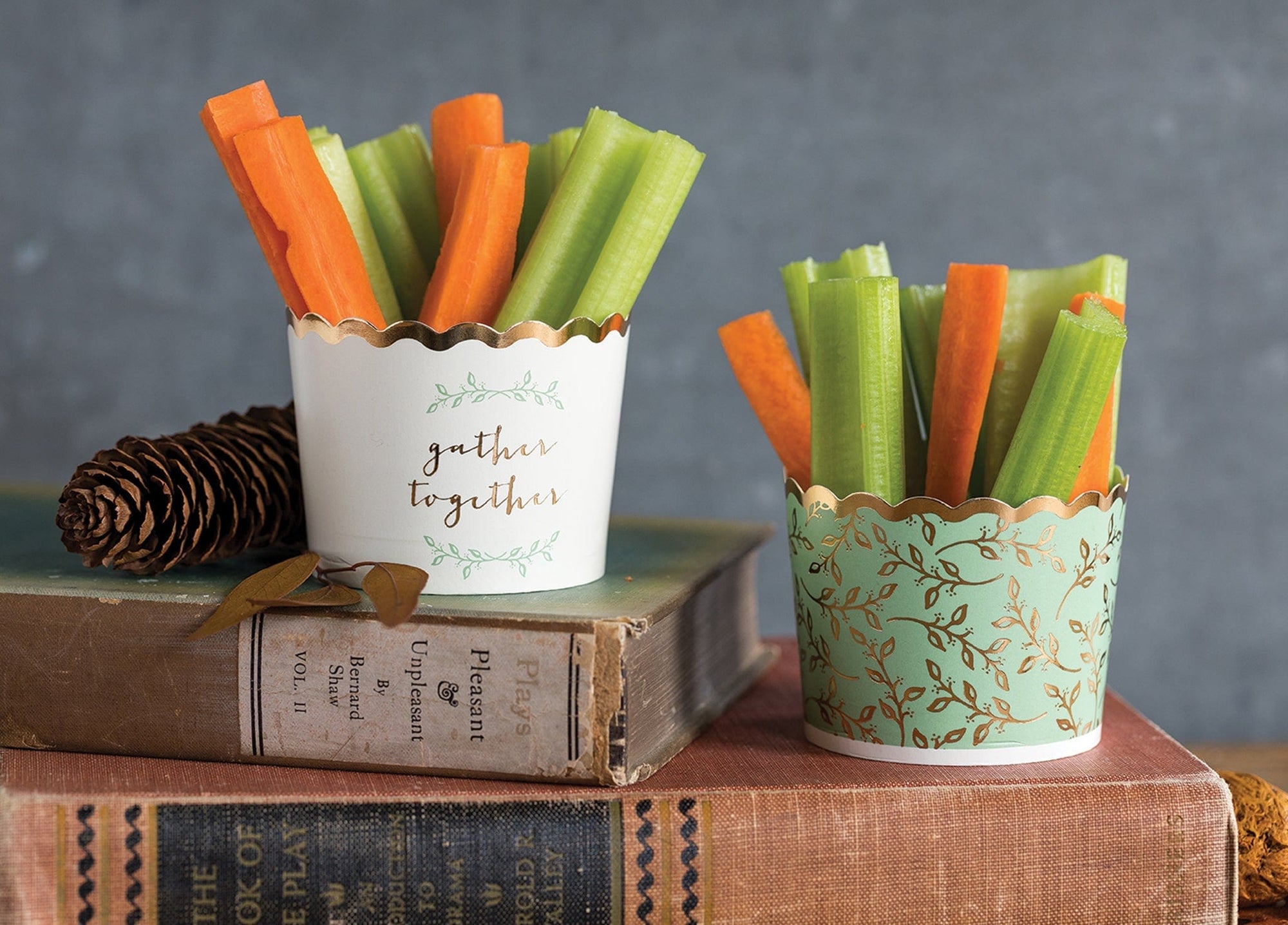 Gather Together Sage Green Baking and Food Cups