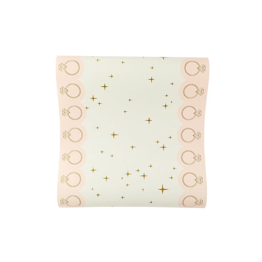 Sparkling Diamond Ring Table Runner