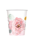 Painted Floral Cups