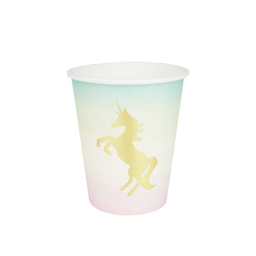 Pastel Ombre Unicorn Cups