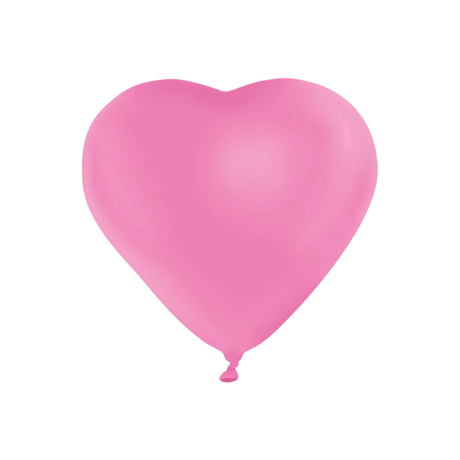 Pink Heart Latex Balloons