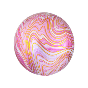 Pink Marble Orb Balloon