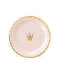 Pink Princess Crown Plates