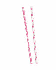 Pink Polka Dot Paper Straws