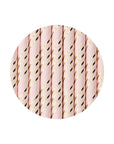 Pink and Gold Paper Straws