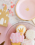 Pink Princess Crown Plates - Small