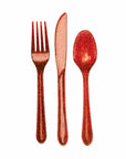 Red Glitter Party Cutlery