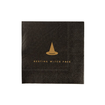 Resting Witch Face Halloween Napkins