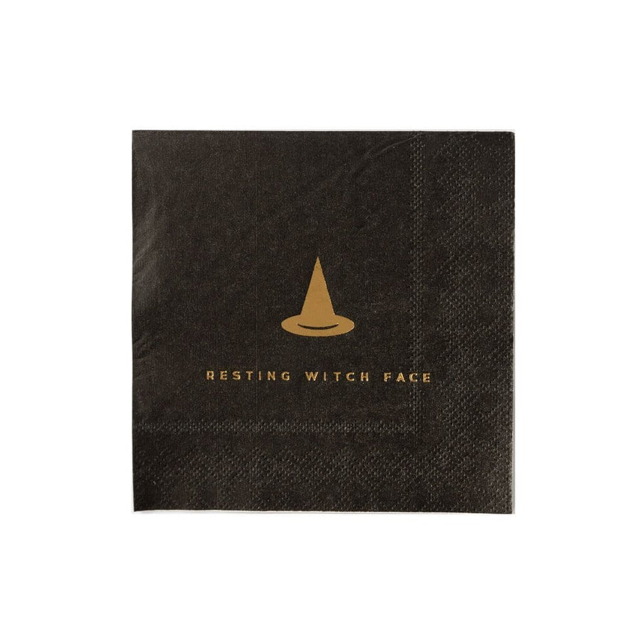Resting Witch Face Halloween Napkins