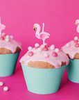Pink Flamingo Cupcake Toppers