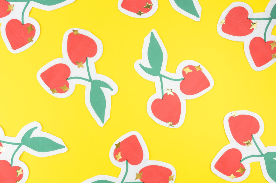 Die Cut Cherry Napkins