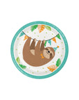 Sloth Party Cake Plates